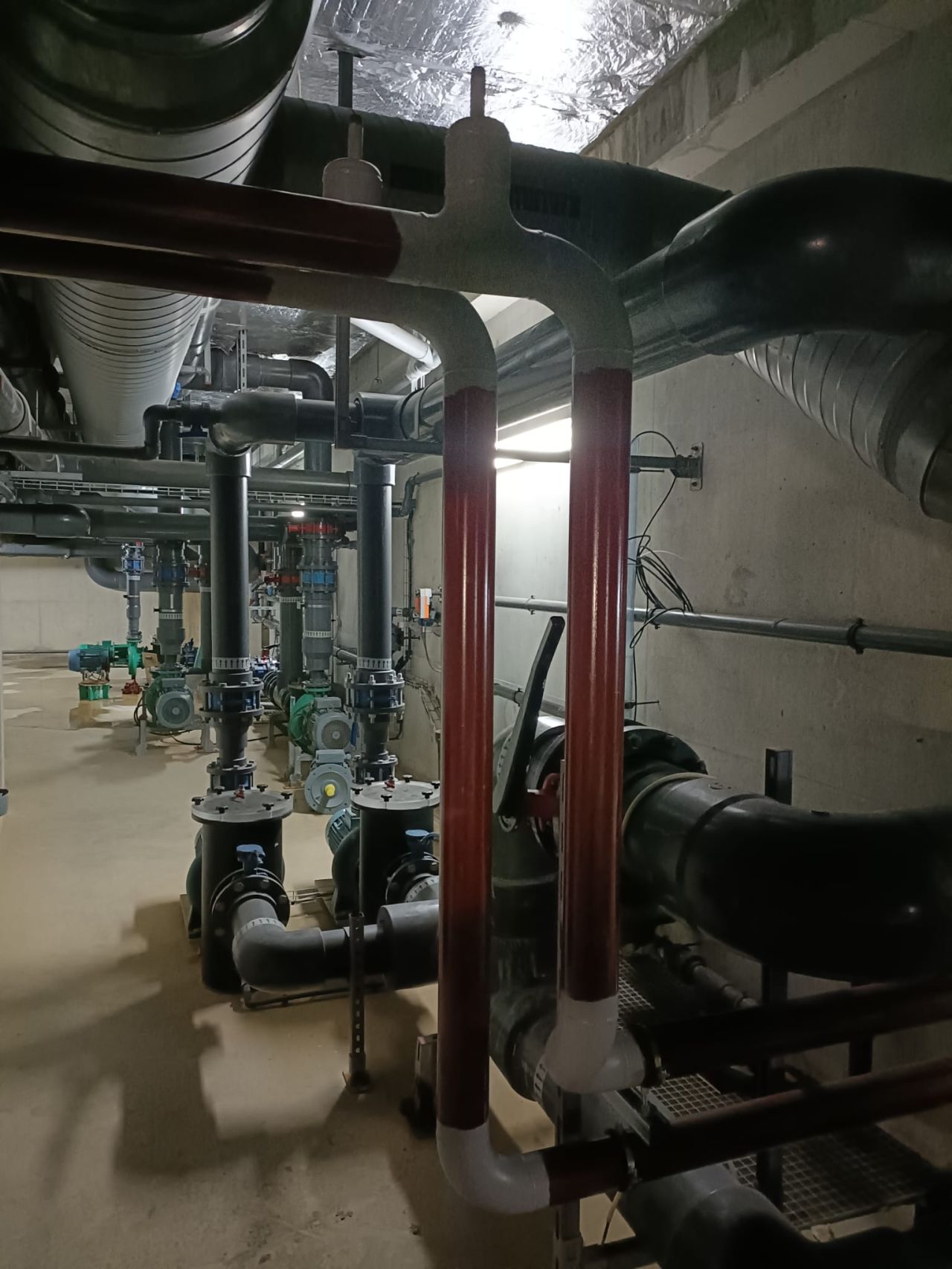 Vue 3D du réseau de filtration à Coulommiers