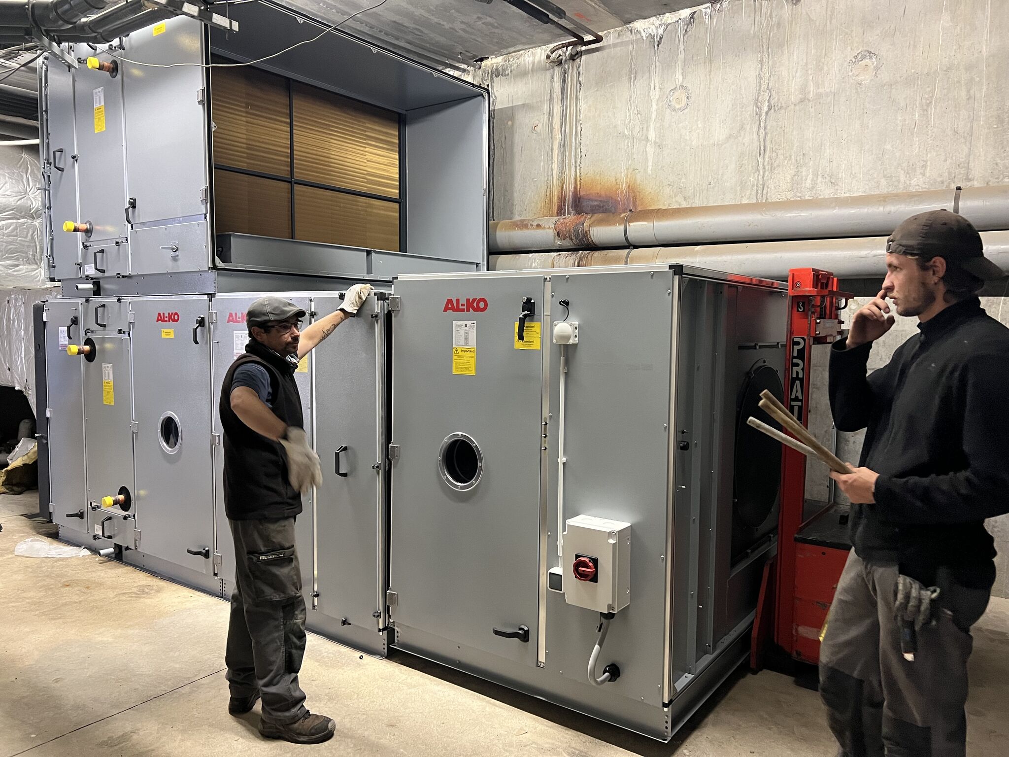 Levage Mediaco pendant la livraison