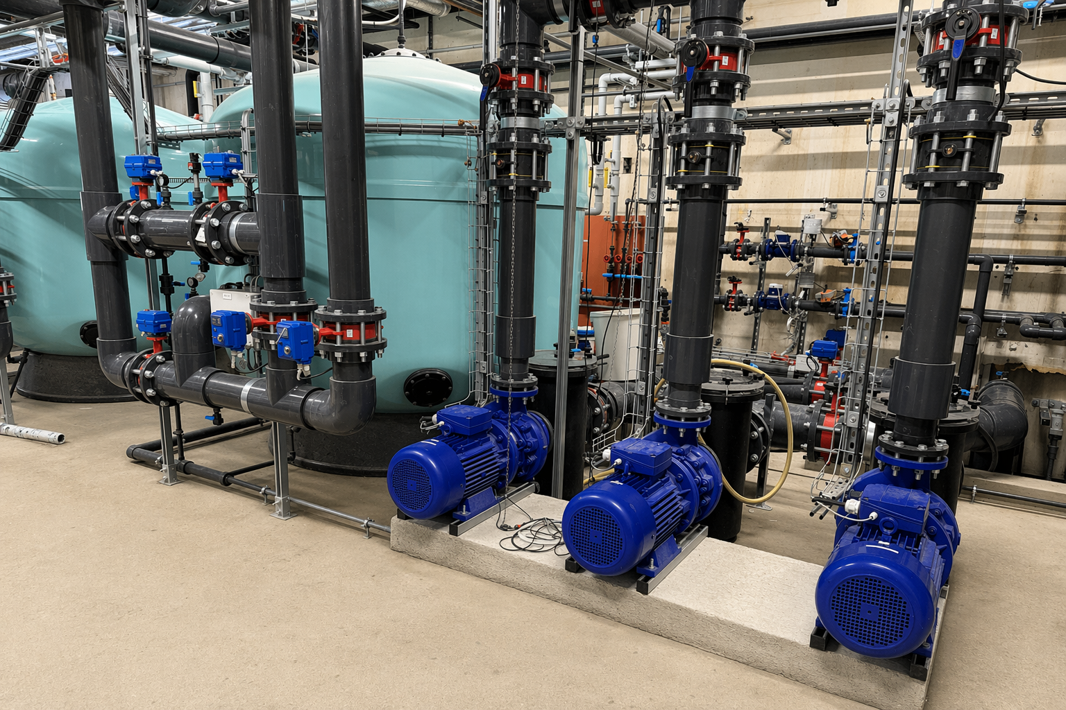 Local technique de traitement d’eau réalisé par NEPTECH à Domène
